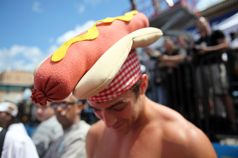 Illustration for article titled The Nathan's 4th of July Hot Dog Eating Contest Is America